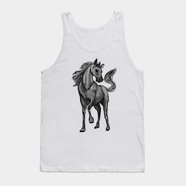 Horse sketch Tank Top by sbyrd95